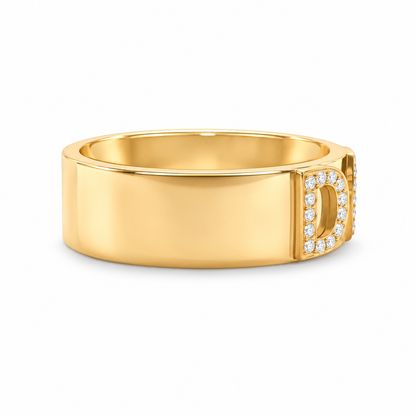 Signatur Diamantring - Guld