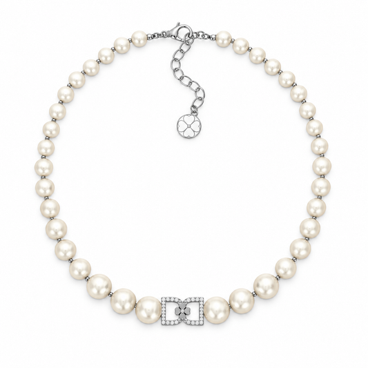 DD Choker Diamanter - Silver