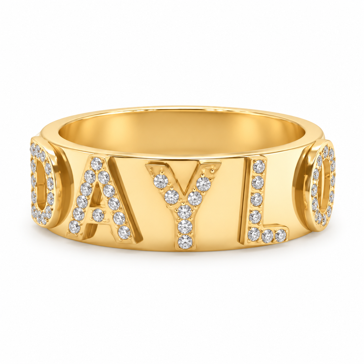 Signatur Diamantring - Guld