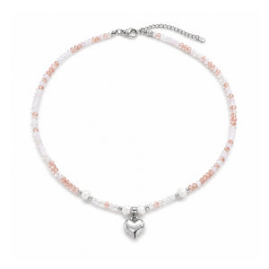 Elia Hjärta Pärlhalsband - Silver