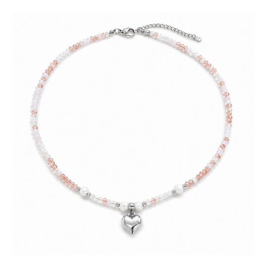 Elia Hjärta Pärlhalsband - Silver