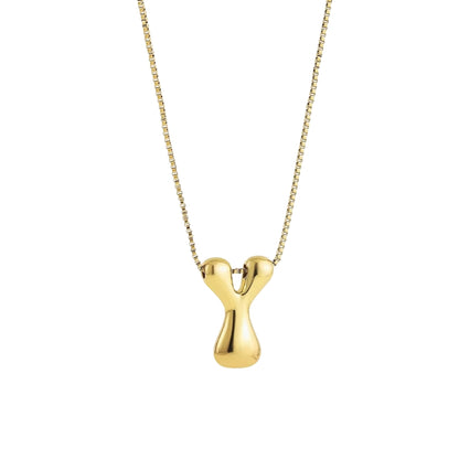 Letter Necklace - Gold