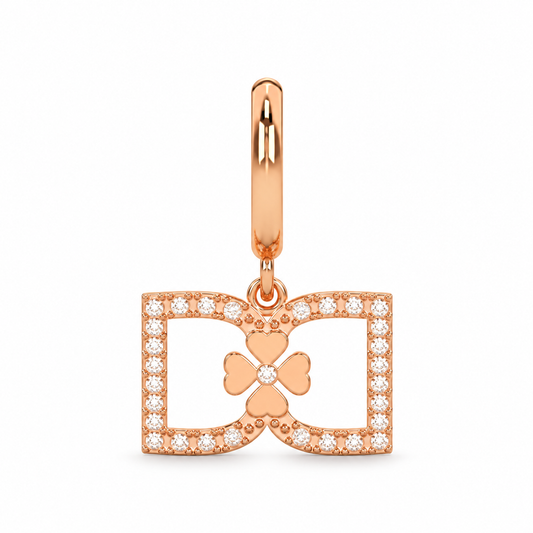 DD Hoops Diamanter - Roséguld
